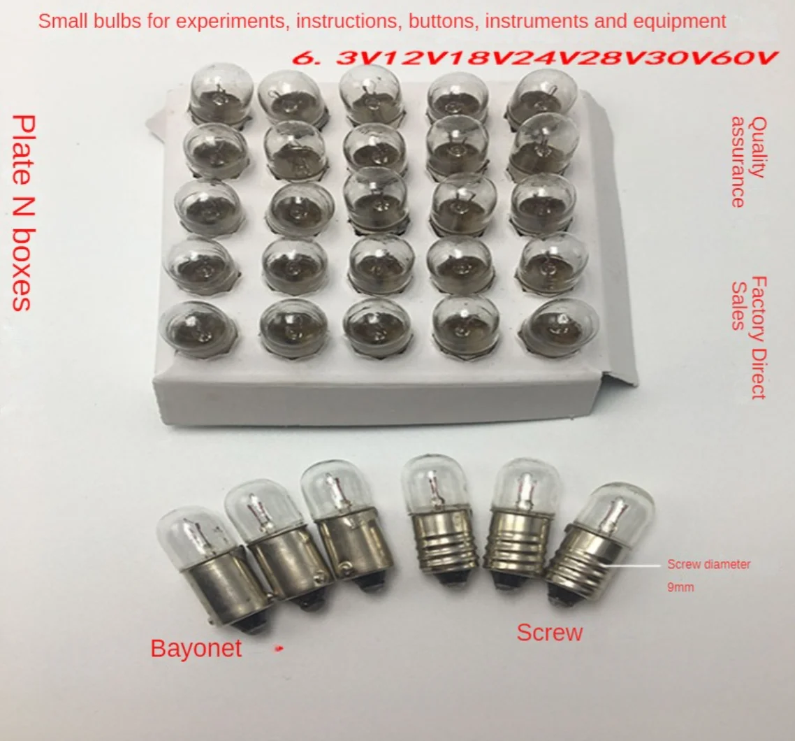 10 шт. кнопка индикатора 6 3 В 12 18 24 28 30 0 15 1 5 Вт2 Вт3 Вт5 Вт винт байонет электрическая