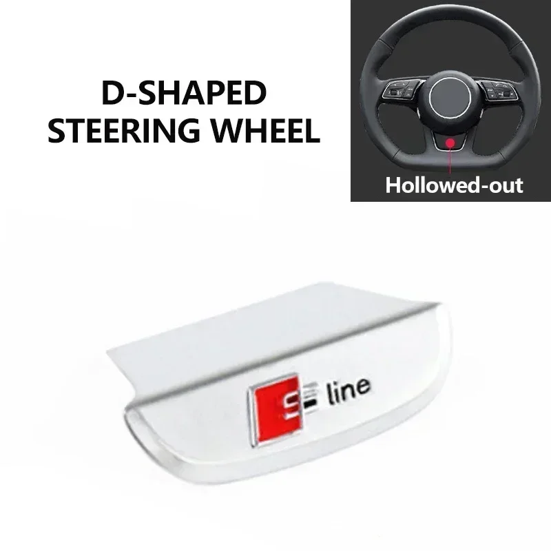 

Для Audi 3D металлический хромированный черный значок на руль автомобиля логотип S Line A3 A4 A5 A6 A7 S3 Q5 Q7 Q2 Q3 S3 S4 S8Sticker Emblem