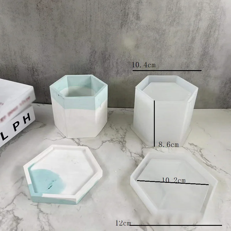 Большой цветочный горшок глина силиконовый цилиндр плантатор форма ручной