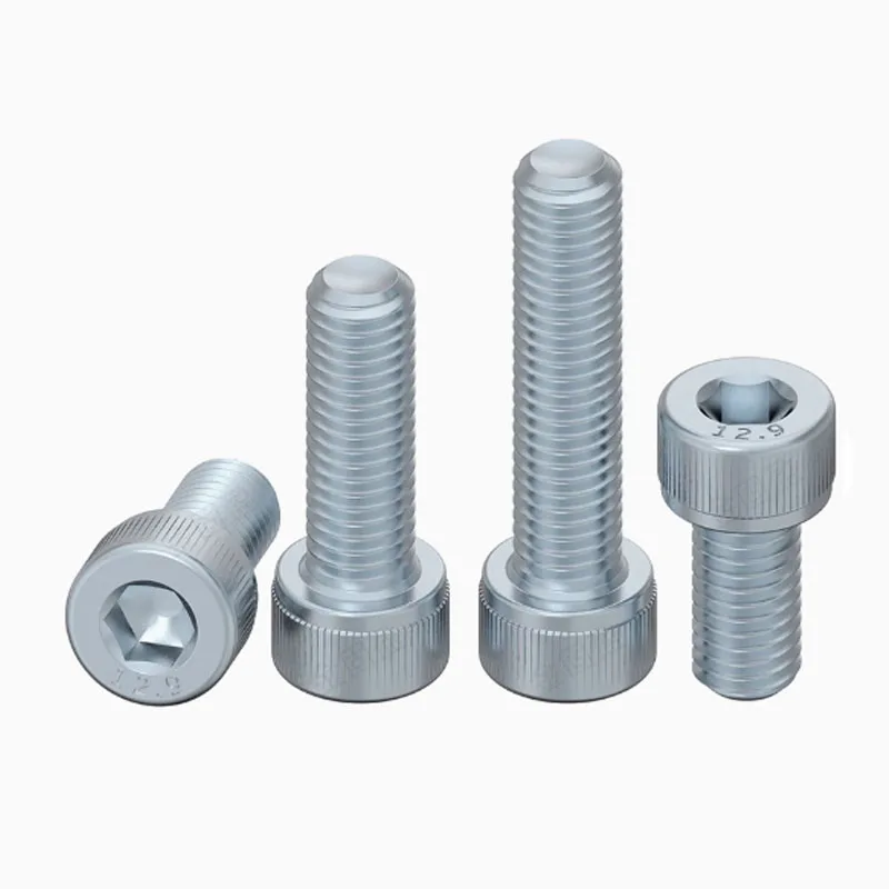 M2 M2.5 M3 M4 M5 M6 Винты с шестигранной головкой полной резьбой Сине-белый оцинкованный