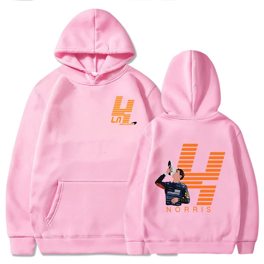 Lando Norris F1 Hoodie Formula One Racer Norris Logo 2022 Spring Autumn Men/Women Clothing Casual Pullovers Fleece EU Size Print