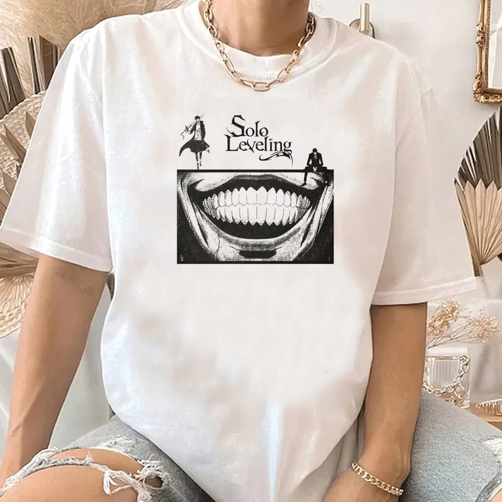 Женская футболка Solo Leveling модная классическая в стиле каваи 80-х годов Y2k