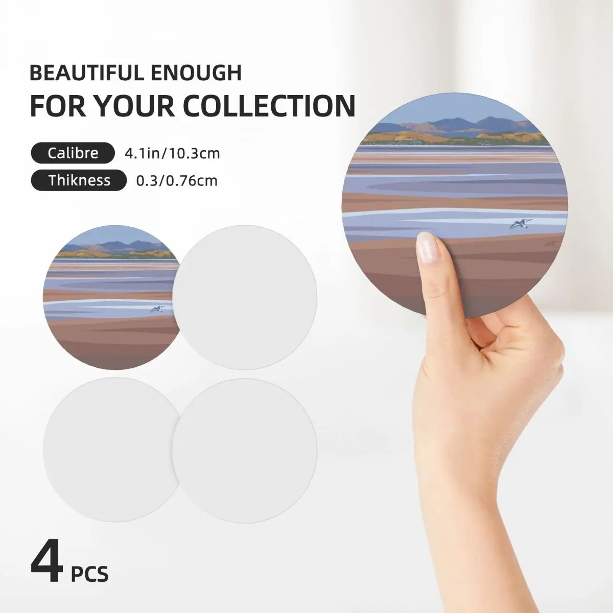 Керамические подставки Morecambe Bay (набор из 4) чашка для чая милый набор подставок