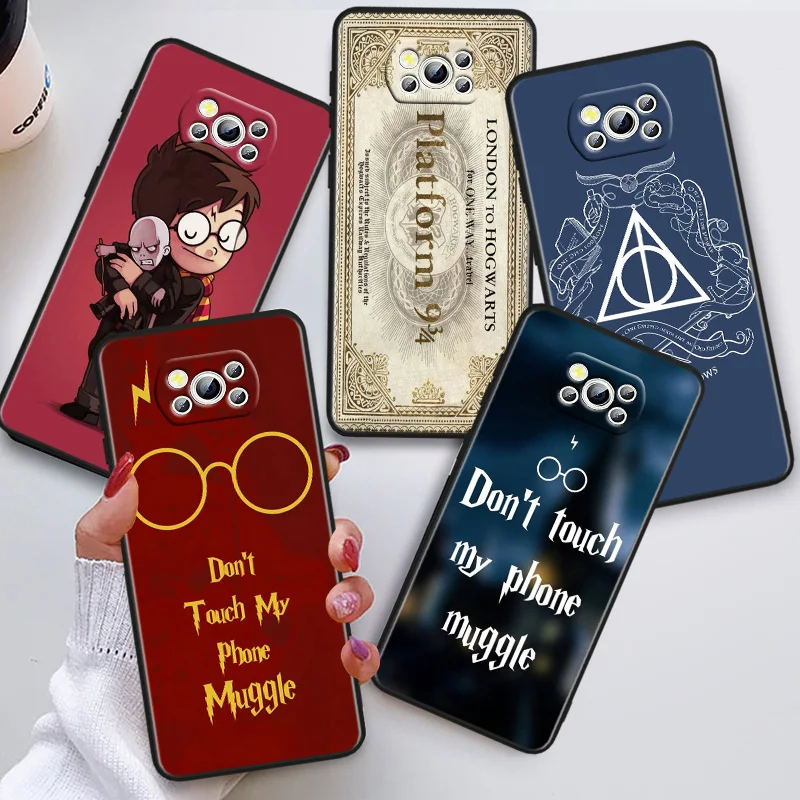 

Cool Harries Wand Potters Phon Case For Xiaomi POCO C50 C40 C31 C3 M5S X4 M4 M3 F4 F3 GT F2 F1 X3 NFC X2 Pro Black Cover