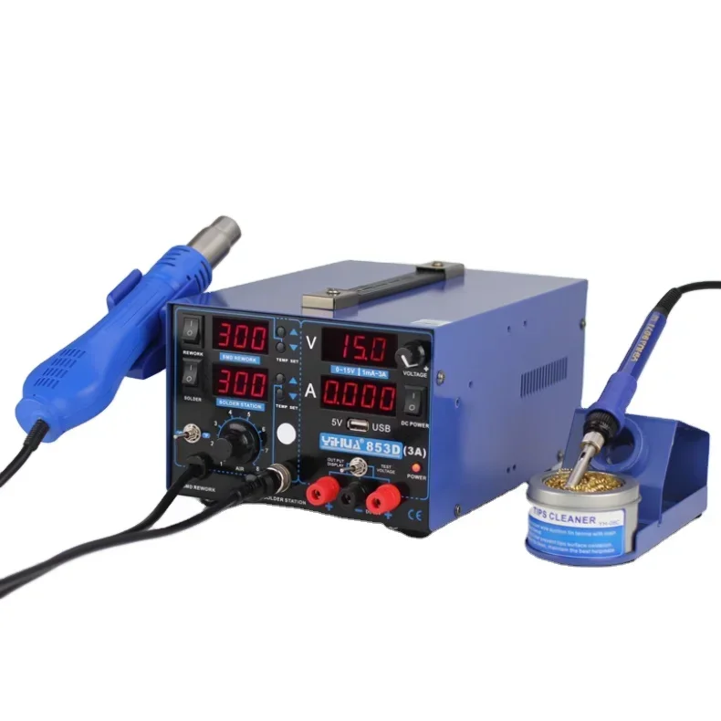 Фото Профессиональная паяльная станция YIHUA 853D 3A USB bga №2