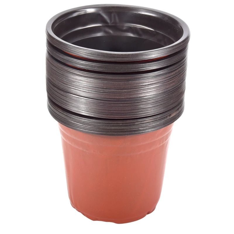 

50 Pcs 7 Inch Plastic Flower Seedlings Nursery Supplies Planter Pot/Pots Containers Seed Starting Pots Planting Pots