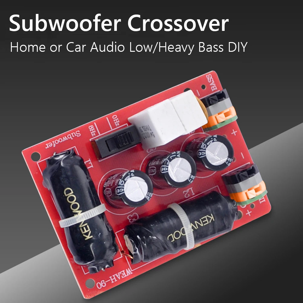 

Bass Speaker Subwoofer Frequency Divider 40Hz-400Hz 200W Adjustable for Home Theater HiFi Stereo DIY Car Audio Woofer Crossover