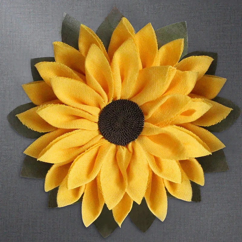 

Artificial Sunflower Wreath Thanksgiving Welcome Sign Wreaths Spring Summer Wreath for Front Door Indoor Outdoor Decorations
