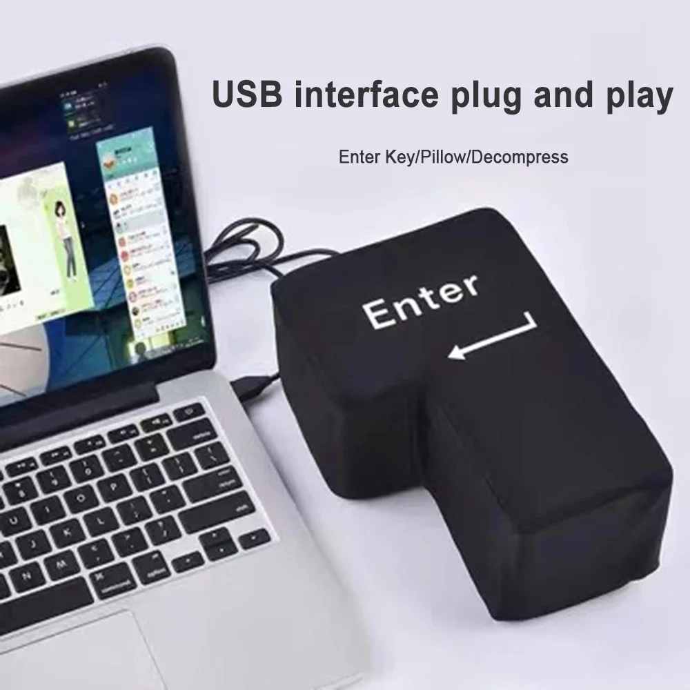 Антистрессовый компьютер огромная Клавиша ввода большой USB клавиатура