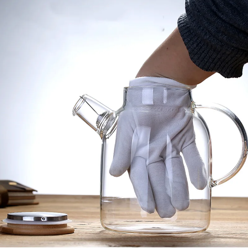 Стеклянный чайник термостойкий 1 л/1 5 л