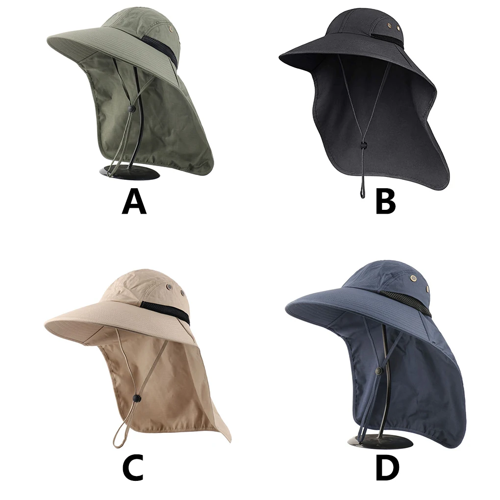 

Sun Hat Adjustable Fishing Bucket Hat Cotton Wide Brim Climbing Cap for Outdoor Activity Dark Blue