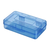 plastic translucent pencil box for kidscapacity pencil cases with snap tight lidorganizer for pens pencils