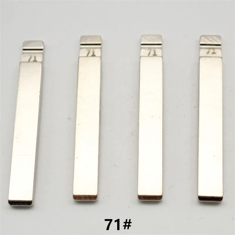 

FLYBETTTER OEM 50Pcs 71# Metal Uncut Flip KD Remote Key Blade For Chevrolet Cruze For Buick Mid Slot
