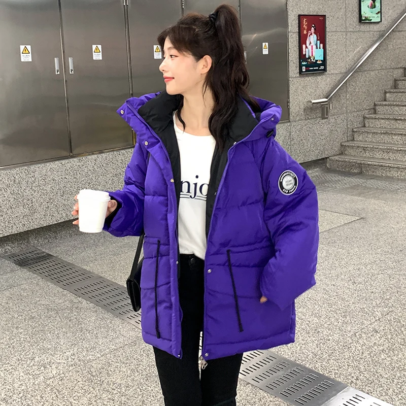 

Winter Jackets Women Hooded Down Cotton Padded Coats Students Oversize Parkas Thick Warm Jackets Lady Casual Outerwear Fashion