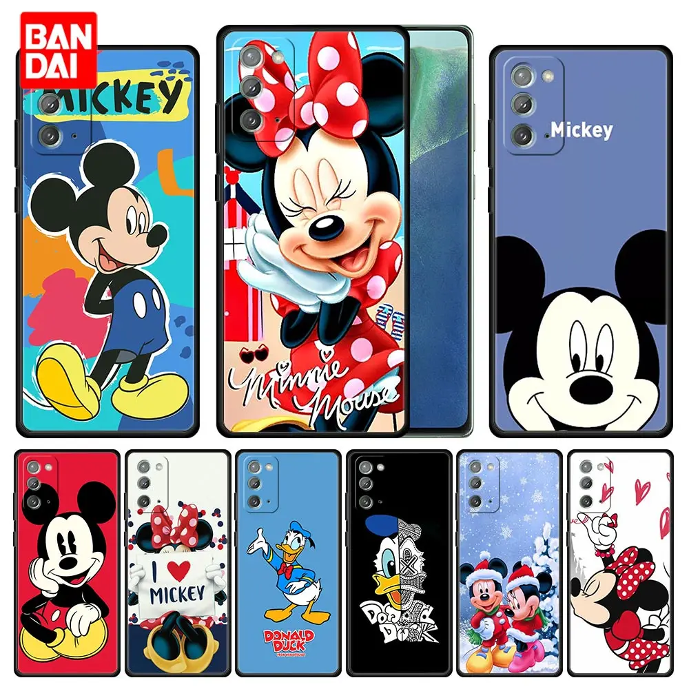 

Cartoon Disney Mickey Case for Samsung Galaxy Note 20 10 9 8 S21 S20 FE Plus Ultra Lite 4G 5G Silicone Black Cover