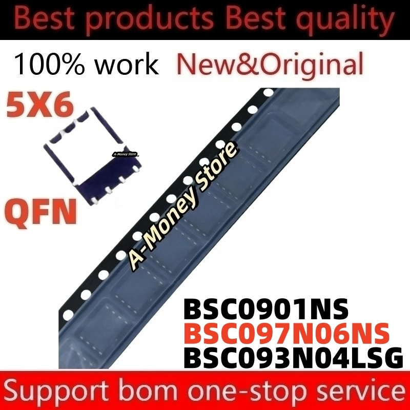 (10 шт.) BSC093N04LS BSC093N04LSG 093N04LS BSC0901NS 0901NS BSC097N06NS 097N06NS QFN-8