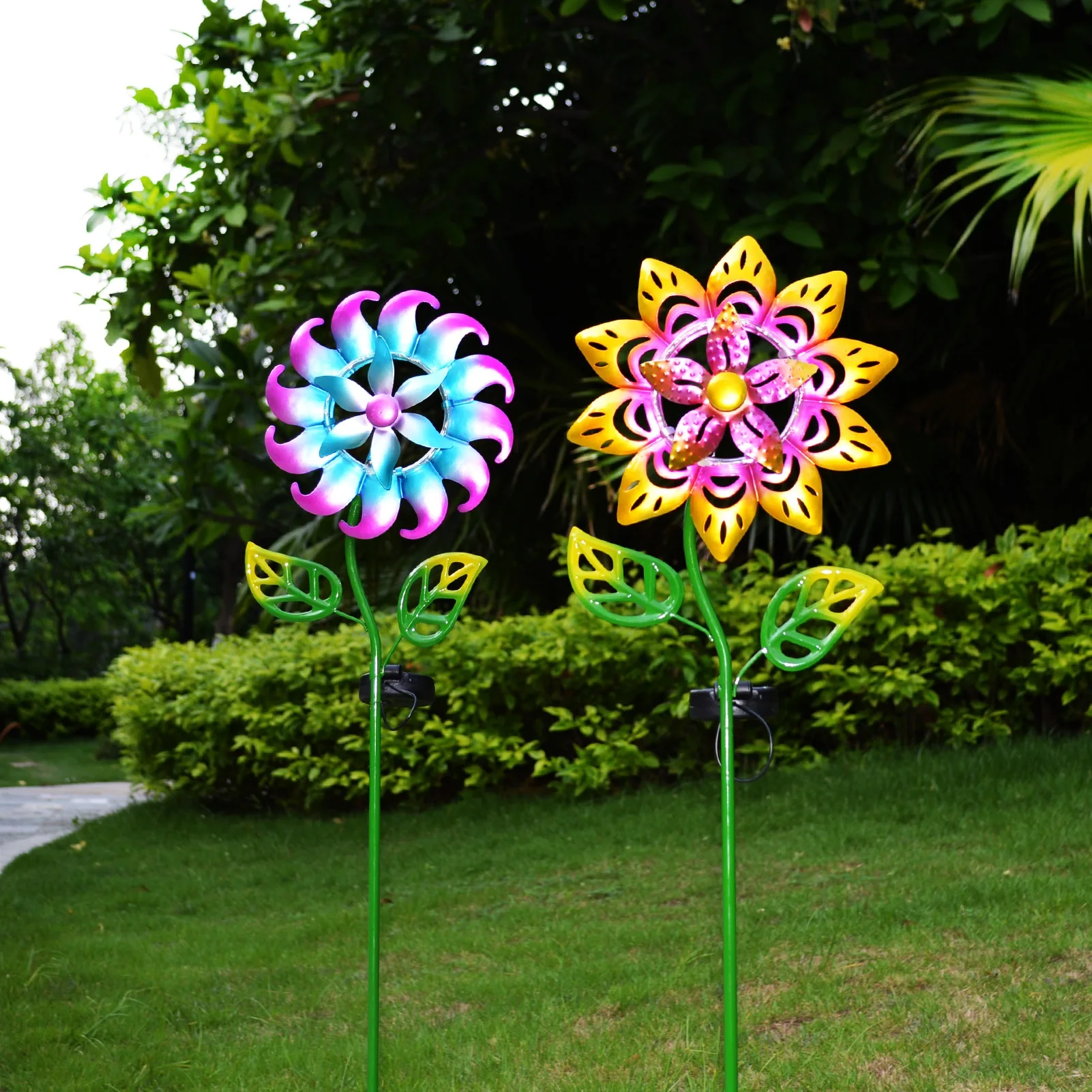 

Solar Wind Spinner Solar Garden Stake Lights 100cm/39.3inch Wind Spinners For Yard And Garden Outdoor Wind Catcher Patio