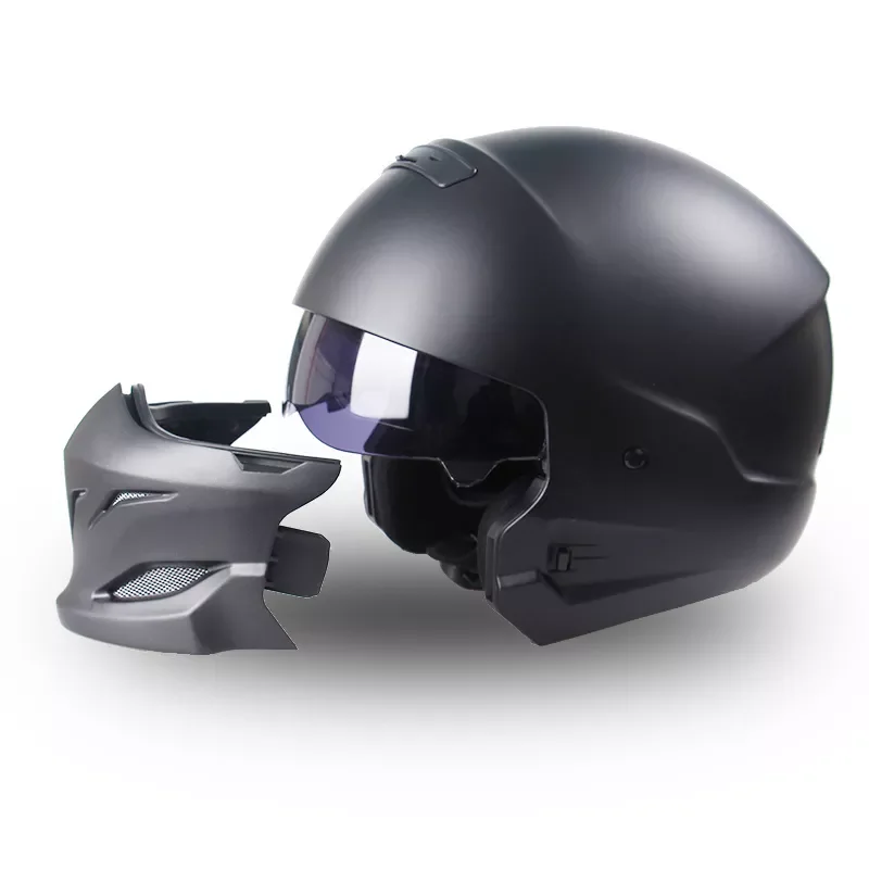 New Scorpion Helmet Retro Predator Helmet Multi-purpose Combination Helmet Motorcycle Locomotive Personality Half enlarge