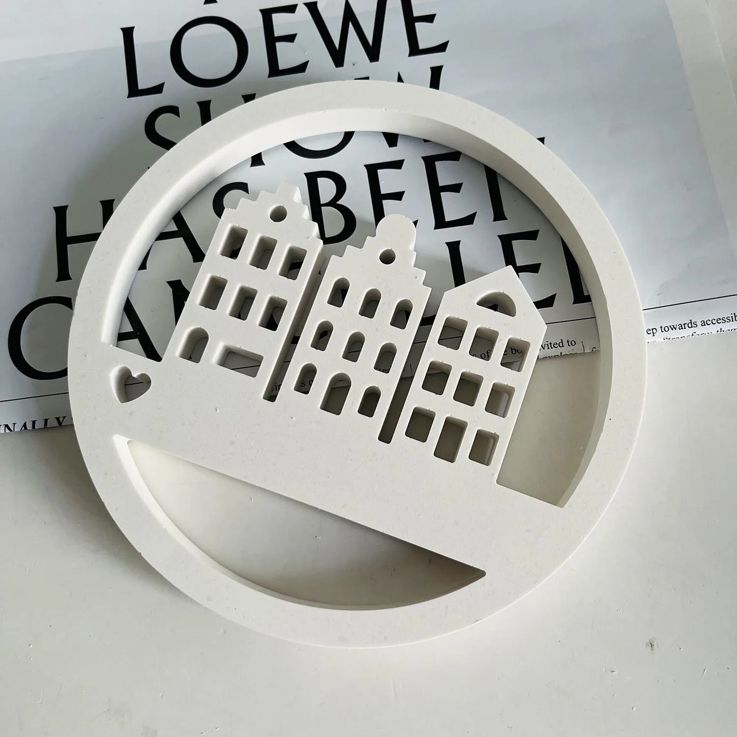 Подвесной знак для дома силиконовая форма подвесной дом Круглый Аромат