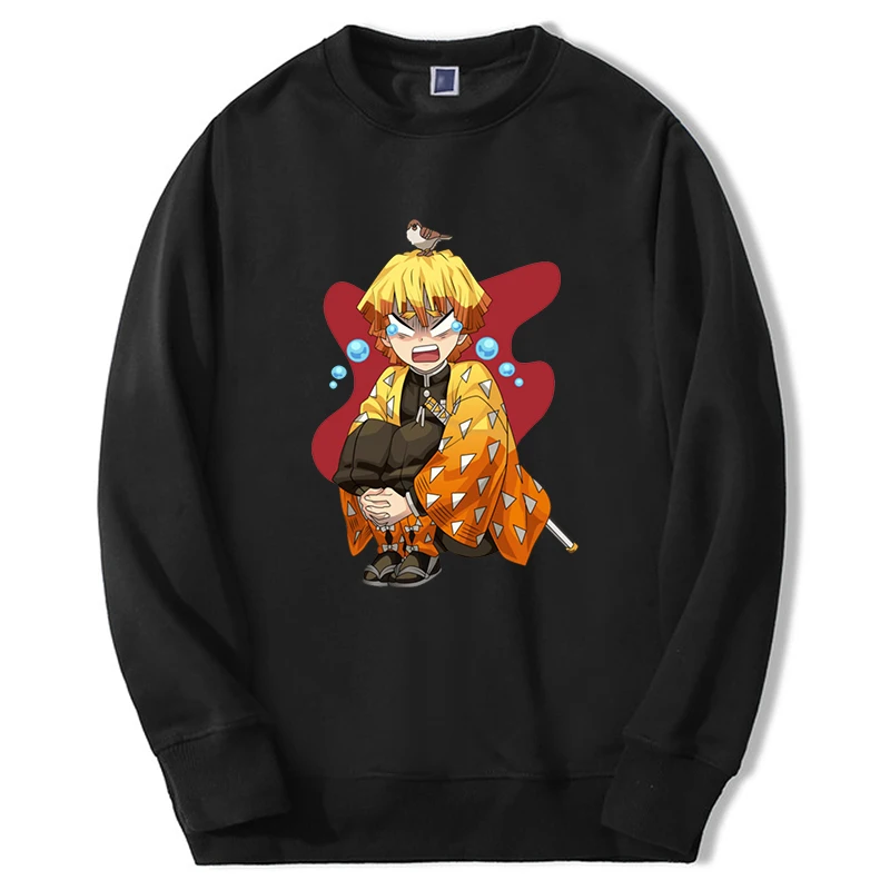 

2023 Hot Japanese Anime Demon Slayer Hoodies Men Women Zenitsu Graphic Manga Sweatshirt Fleece Casual New Moletom Fashion Hoody