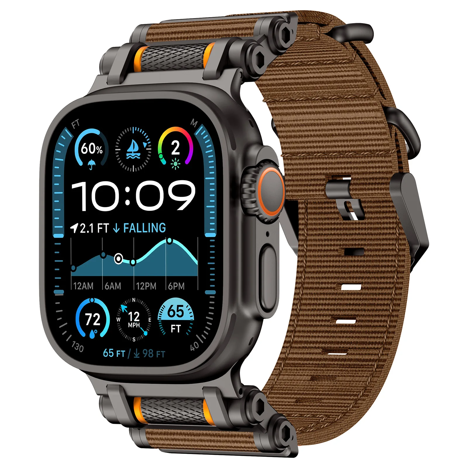 Фото Ремешок Trail Loop для Apple Watch 49 мм, серии 11, 10, 9, 8, SE, 46 мм, 42 мм, 41 мм, спортивный нейлоновый браслет для моделей 10, 9, 8, 7, 6, 5, 4, Ultra 44-40-45 мм №3