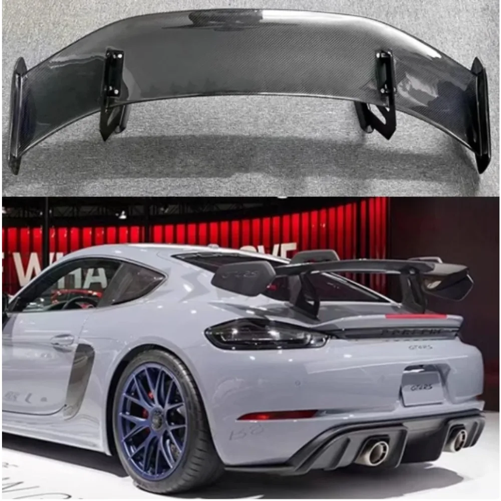 Задние плавники из углеродного волокна для Porsche 718 982 Cayman Boxste задний спойлер