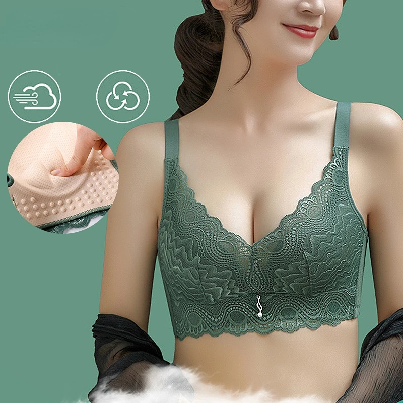 

Push Up Bras for Women Lace Bra Sexy Bralette Wire Free Lingerie Soft Underwear Seamless Brassiere A B C Cup Ropa Para Mujer