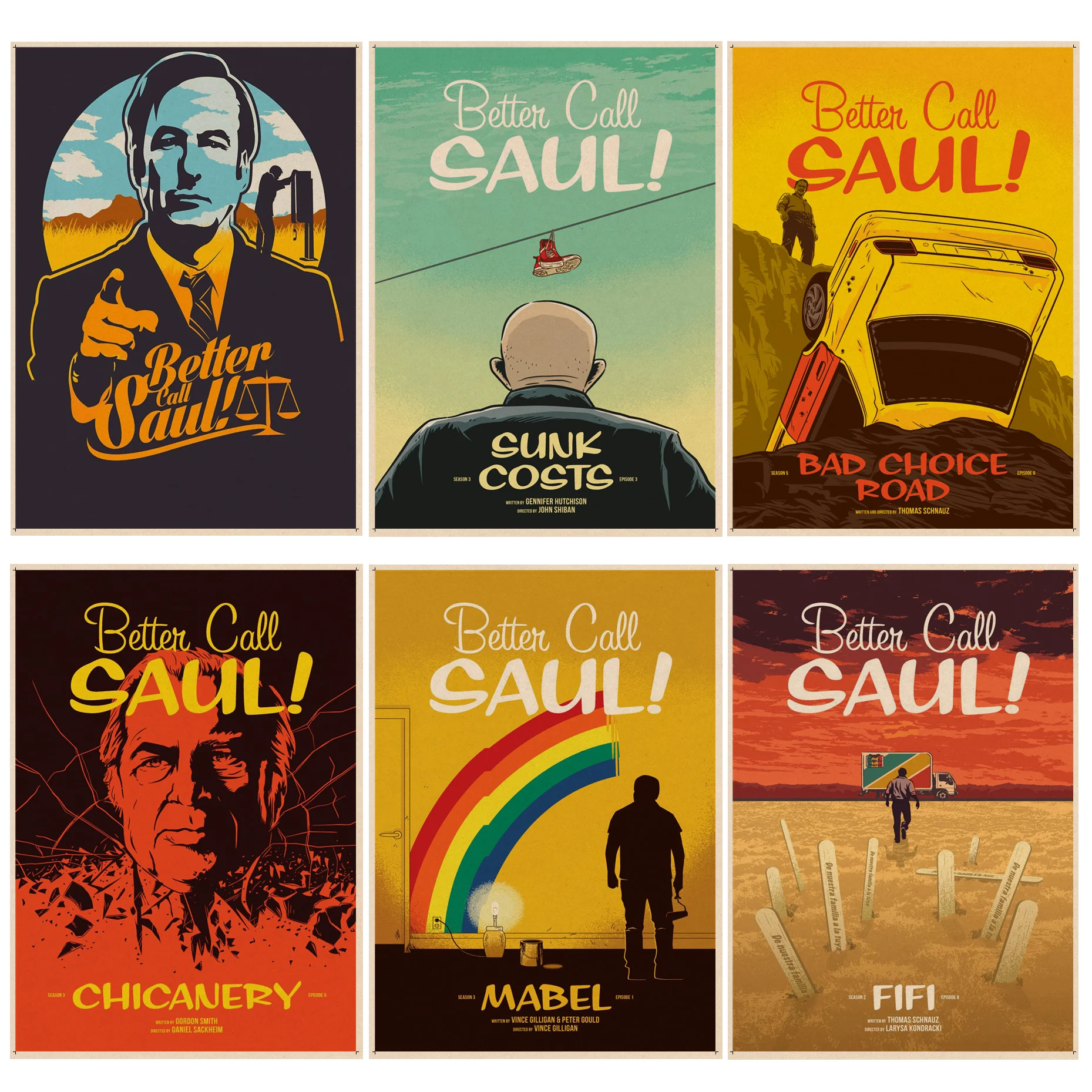 

Better Call Saul Goodman Classic Movie Anime Posters Vintage Room Bar Cafe Decor Nordic Home Decor