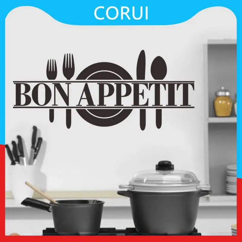 

Multipurpose Wall Stickers Bon Appetit Food DIY Vinyl Home Decals Art Posters Wall Papers Kids Room Kitchen Room Decoration