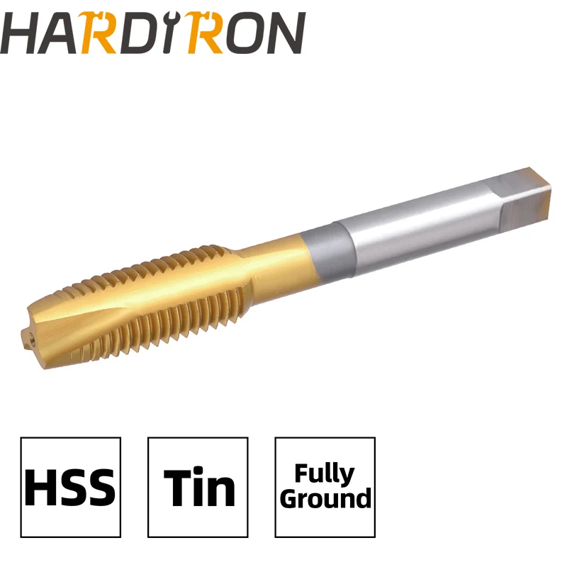 Спиральный точечный метчик Hardiron 3/8 &quot-16 UNC спиральный из быстрорежущей стали с