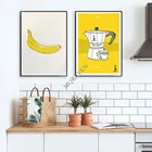 Постер для кофеварки, винтажная еда, холст, картина, печать, индийский рикша для путешествий, настенные картины для декора кухни, комнаты