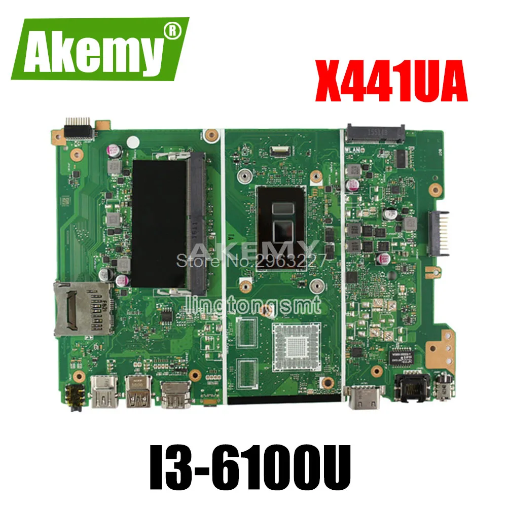 

X441UA Motherboard I3-6100U/6006U For Asus X441UA X441U Laptop Mainboard test OK interface is not available, only pin interface