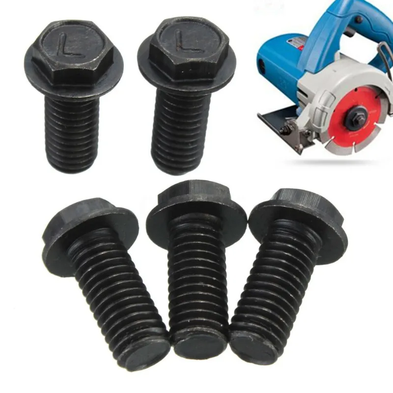 

5/10 шт. M8 режущий станок, винт с пильным полотна, мелкая резьба, левая резьба, шестигранная головка, фланец, винт с антирезьбой