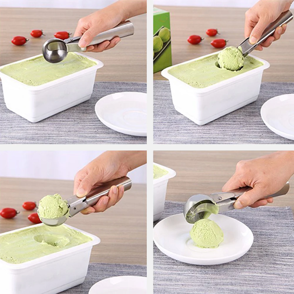 Ложка для мороженого из нержавеющей стали антипригарная ложка фруктов арбуза