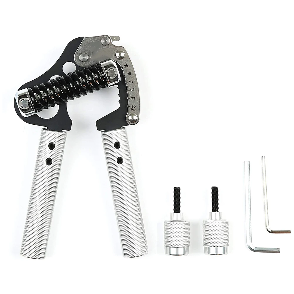 Алюминиевый Регулируемый тренажер для ручек с железным захватом 55 ~ 198lbs