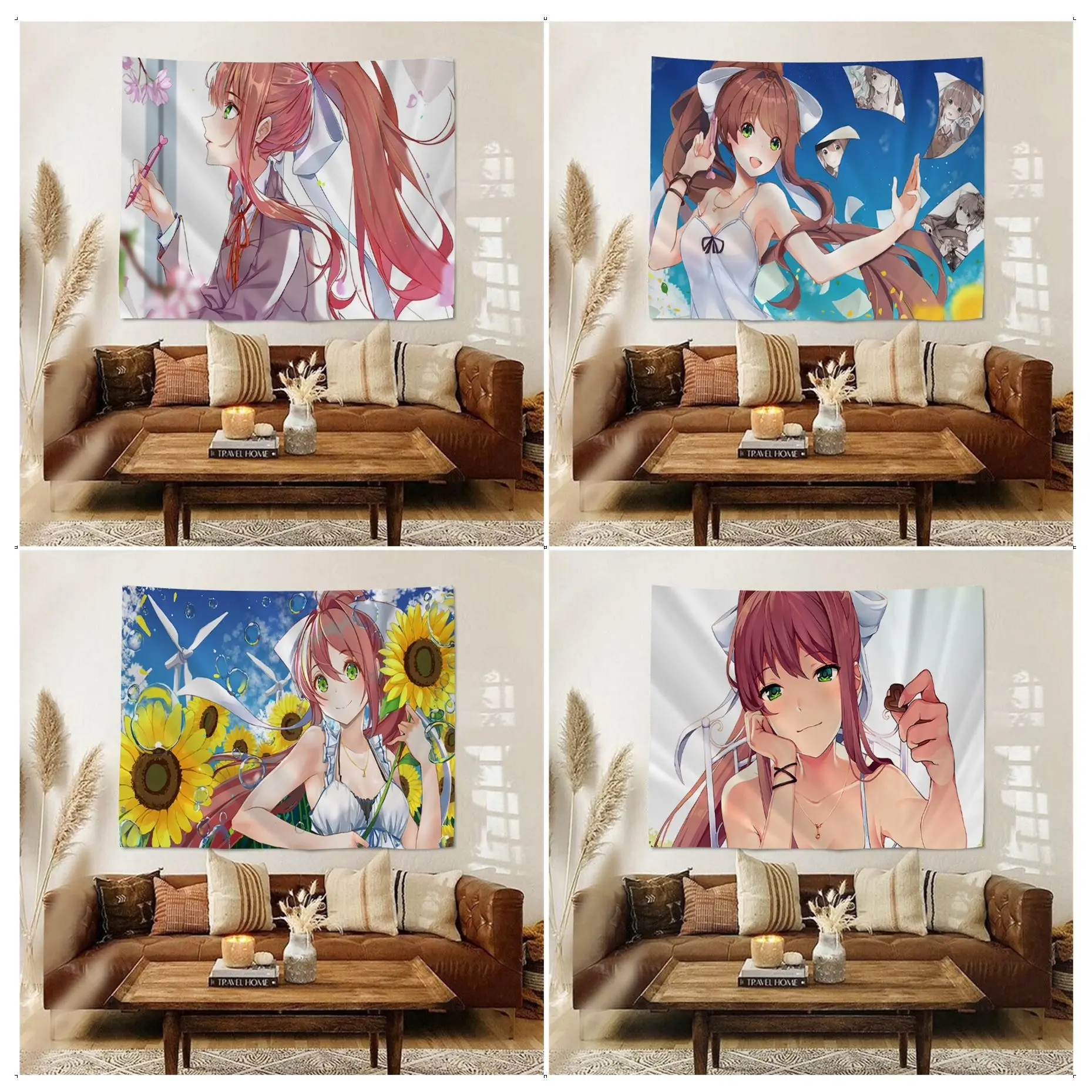 

Doki Doki Literature Club Hippie Wall Hanging Tapestries Cheap Hippie Wall Hanging Bohemian Wall Tapestries Mandala Wall Hanging