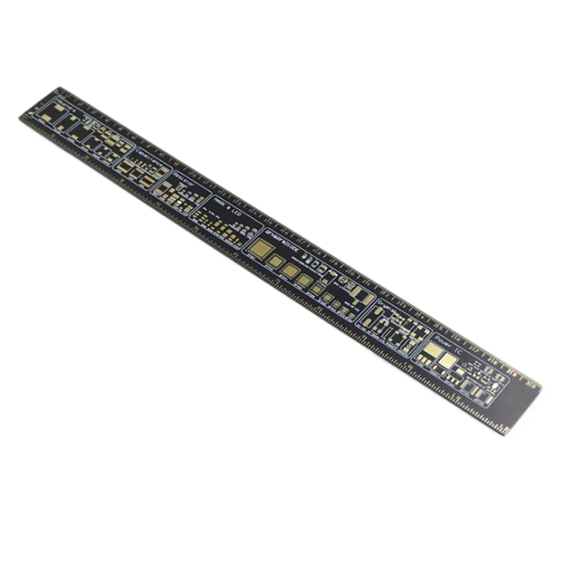

PCB Ruler 30cm Multifunctional PCB Ruler Measuring Tool Resistor Capacitor Chip IC DIY Kit for Arduino