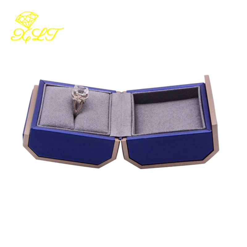 Blue Octagonal Magnetic Jewelry Box Pendant Bracelet Set Box For Necklace Jewelry Packaging Jewelry Organizer Storage