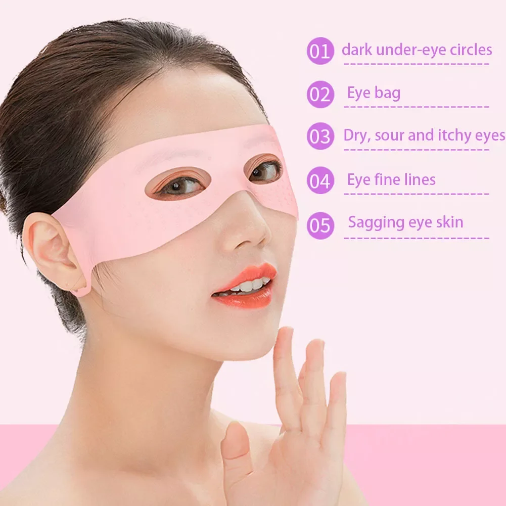 

Silicone Eye Masks with Hooks Prevent Evaporation Moisturizing Anti Wrinkle Relieve Fatigue Eye Patches for Women