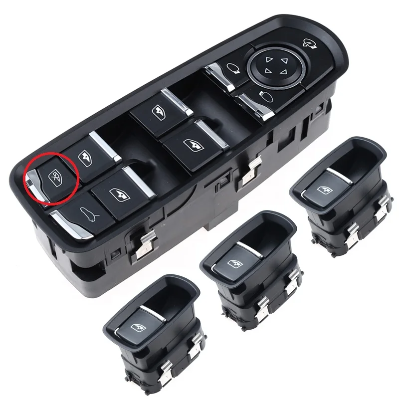 Переключатель Стеклоподъемника 7PP959855C 7PP959858RDML 7PP959858MDML для Porsche Panamera Cayenne Macan 2011-2017, автомобильные аксессуары