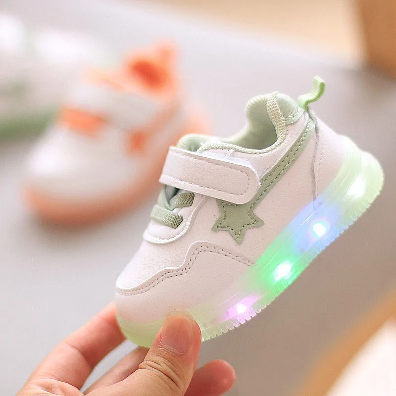 Chaussures de sport avec lumières Led pour bébés  baskets de haute qualité pour filles et garçons