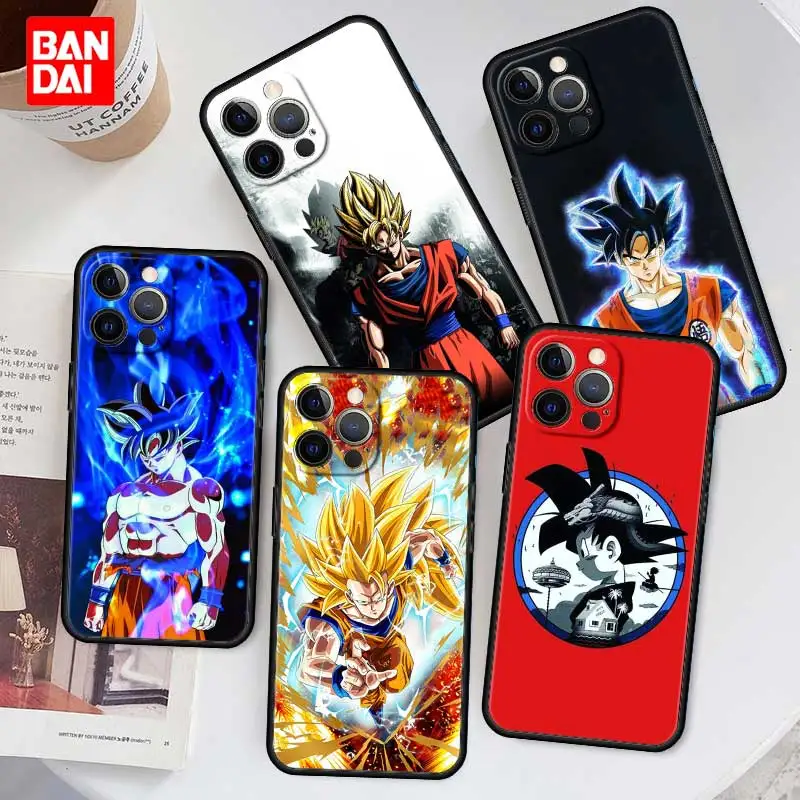 

Dragon Ball Z Anime Goku Super Drawings Case for iPhone 13 12 11 Pro Max SE 2020 11pro 12pro 13pro Mini Black Silicone Cover