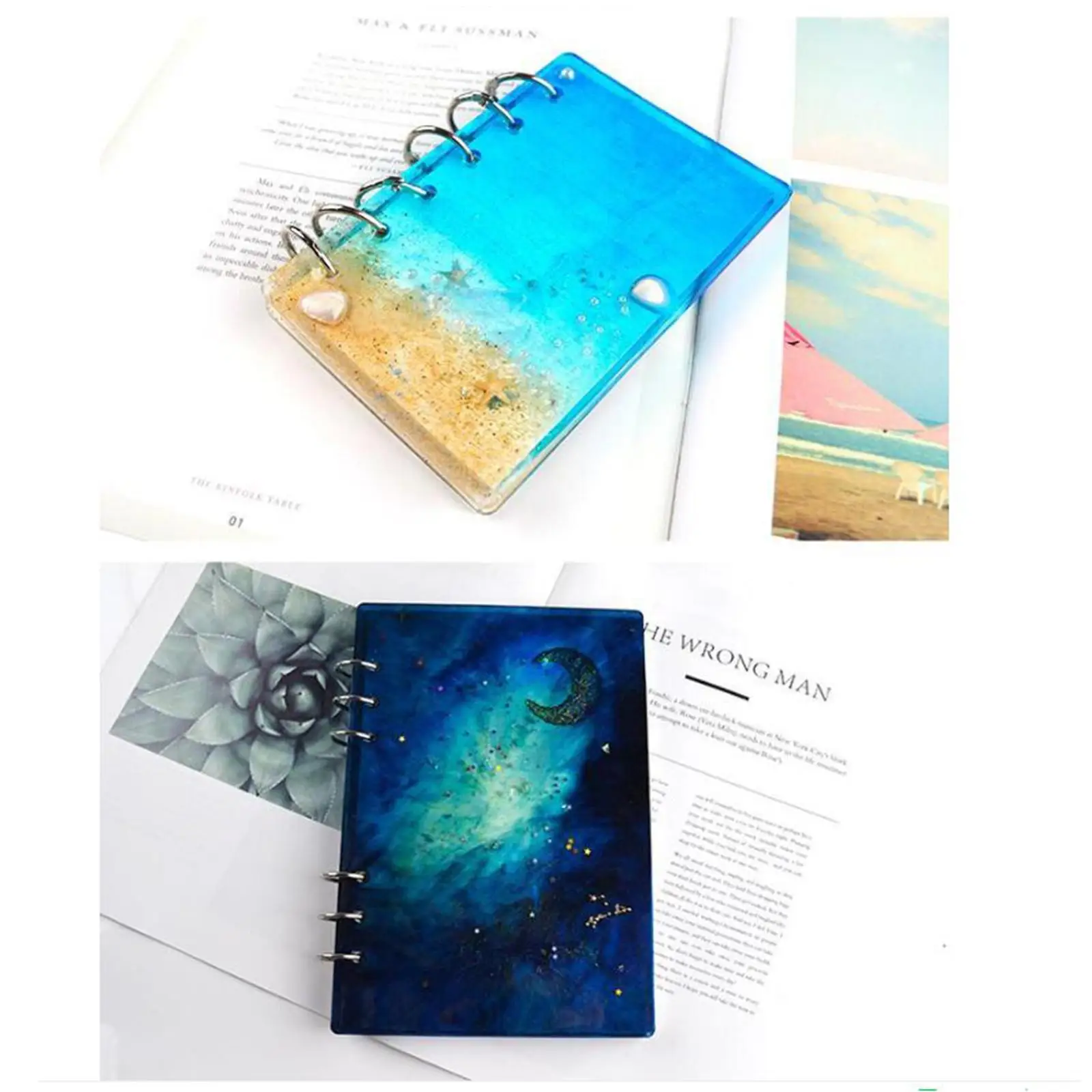 

Large Silicone Notebook Mold Tool Epoxy Resin Craft Crystal Book Accessories
