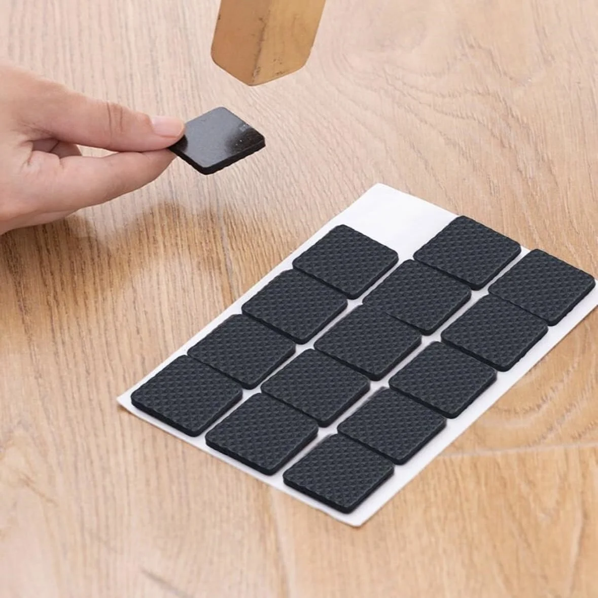 30/60 шт./набор Нескользящие коврики из ЭВА для стола и стула современные черные