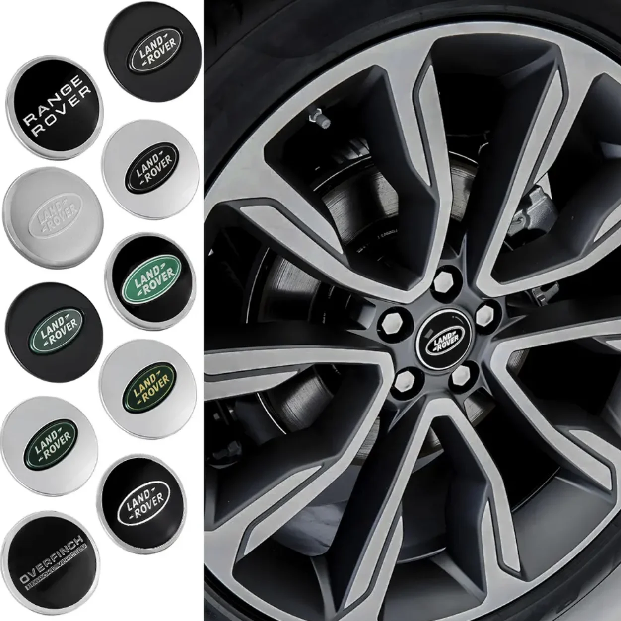 4 шт. накладки на колпачки колеса 62 мм для Land Rover Freelander 2 L2 LF L319 L462 Range Sport Evoque Discovery