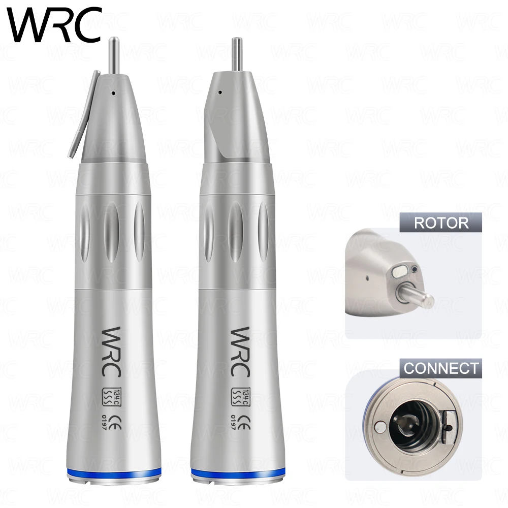 

Dental spare parts 1:1 Straight Handpiece Inner Water Low Speed handpiece Blue Ring LED type Dentistry Tools