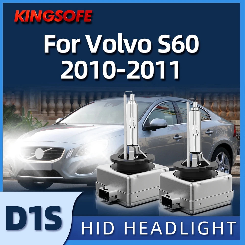 

KINGSOFE 2Pcs HID Xenon D1S свет фары 6000K 35W High Low Beam лампы подходят для Volvo S60 2010-2011