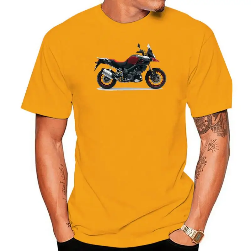 

Летняя коллекция 2022 года, Хлопковая мужская футболка в японском стиле с мотоциклом V-образной формы, модель 1000