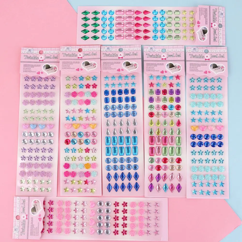 

DIY Алмазные Самоклеящиеся украшения для телефона Скрапбукинг Стразы детские игрушки акриловые Кристальные наклейки