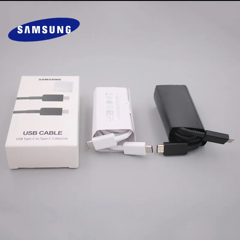 Оригинальный кабель SAMSUNG 45 Вт 25 Вт Usb Тип C 5A PD 2,0 PPS кабель для передачи данных для Galaxy S23 S22 Note20 Ultra S20 S21 FE Note10 Plus